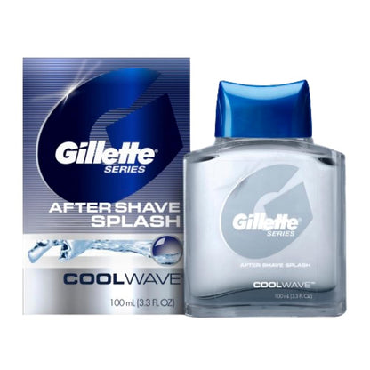 Gillette After Shave Splash Cool Wave, 3.3 Oz