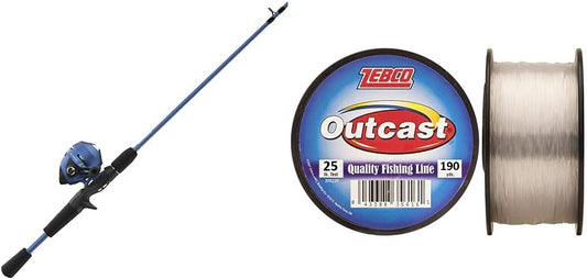 Slingshot Spincast Reel & 5'6" Fishing Rod Combo, 2-Piece