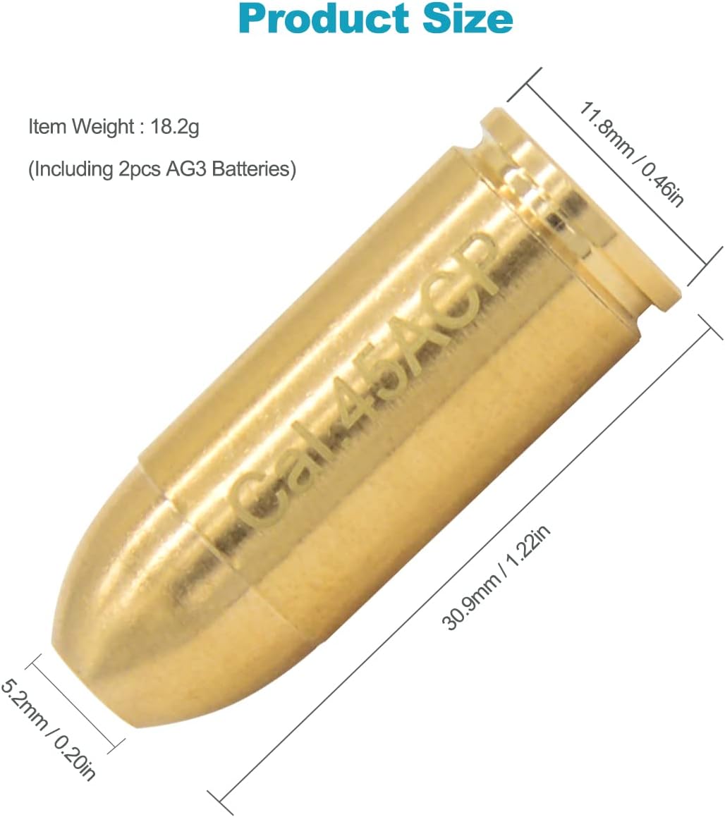 Red Dot Laser Brass Bore Sighter Cartridge