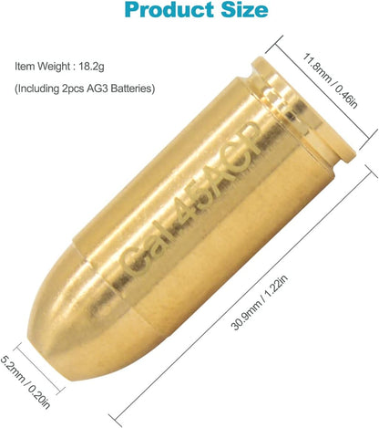 Red Dot Laser Brass Bore Sighter Cartridge