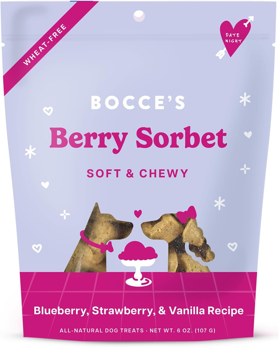 Bocce's Bakery Berry Sorbet Dog Treats, 6oz