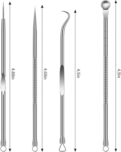 Pimple Remover Kit, Blackhead Extractor, Acne Tool 8 Heads