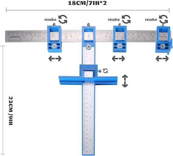 Cabinet Hardware Jig for Door & Drawer Handles