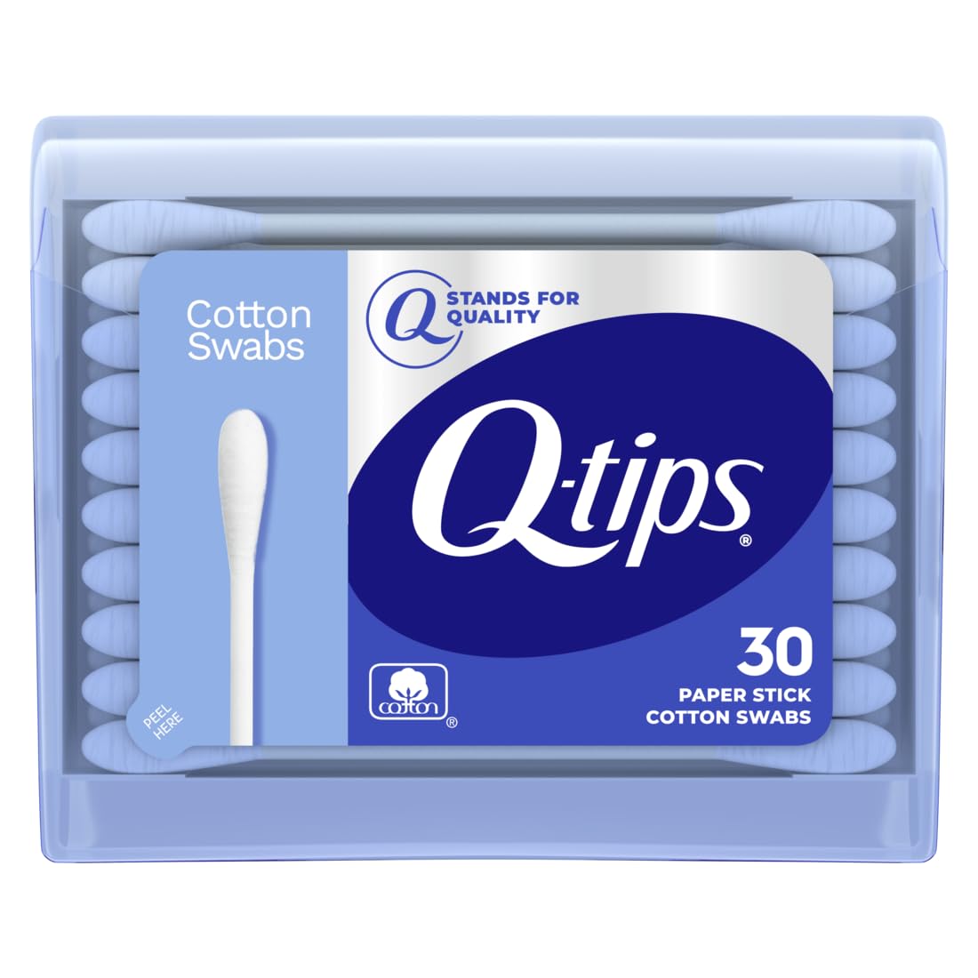 Q-tips Travel Pack, 30 Count, Blue