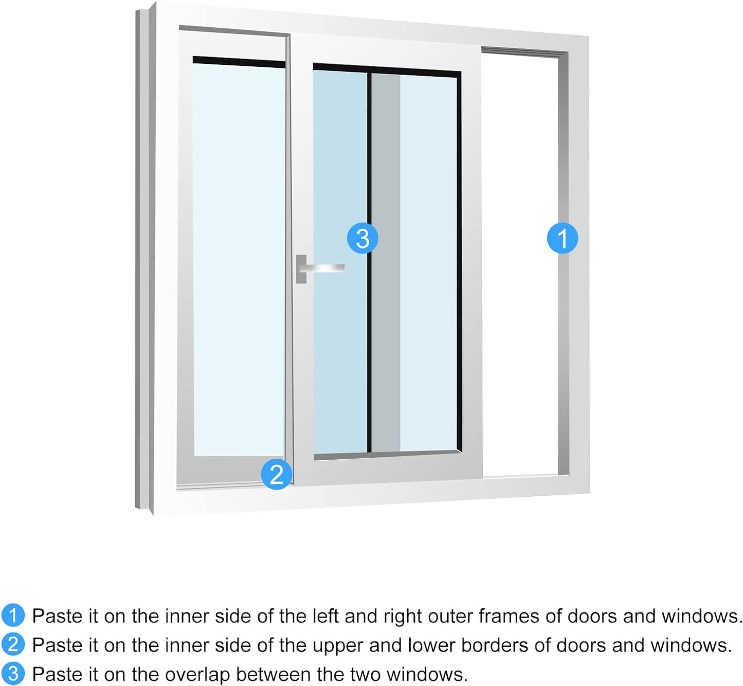 Window Weather Seal Strip, 16.4ft