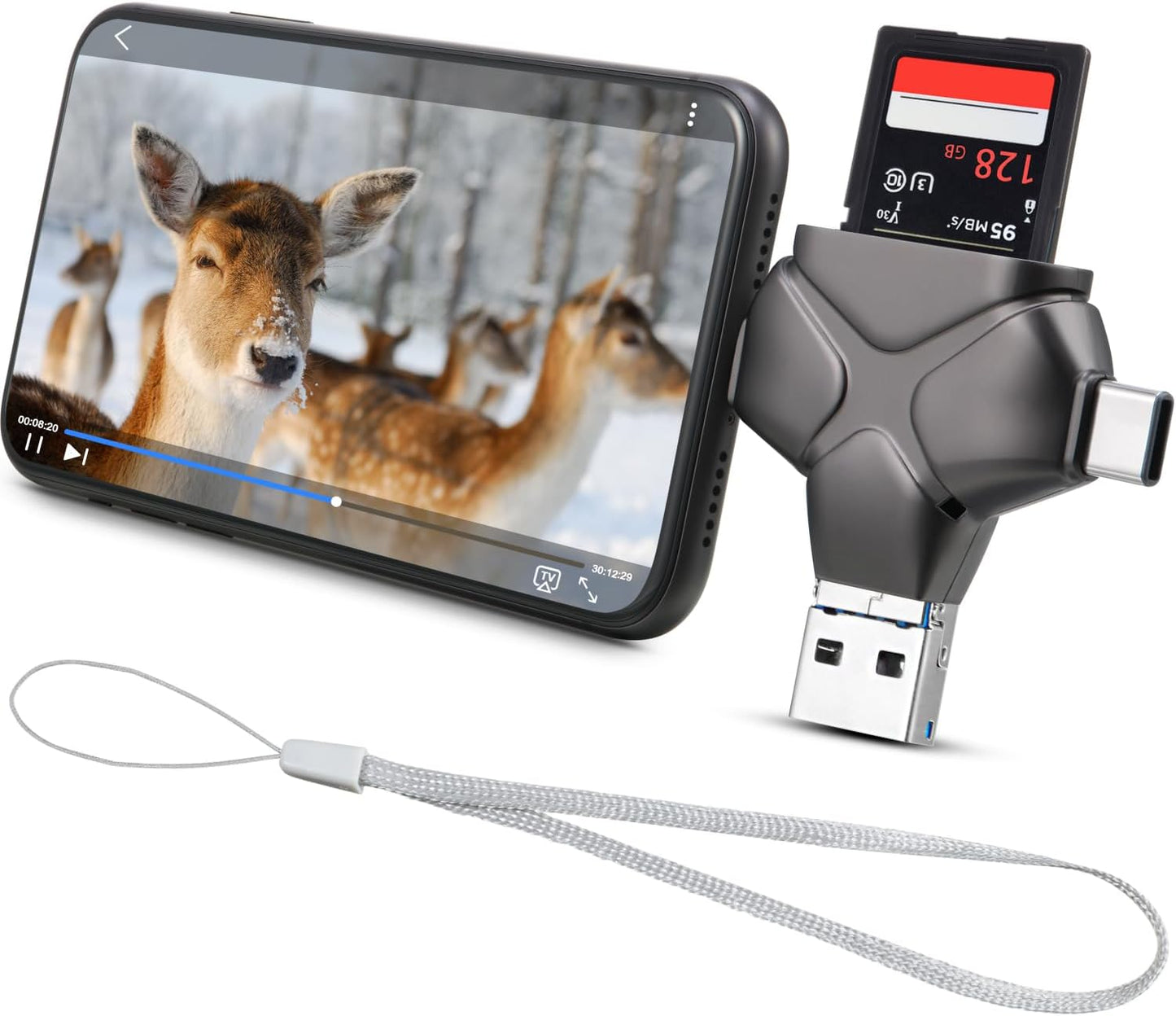 Trail Camera Viewer & Memory Card Reader for Android/Type C