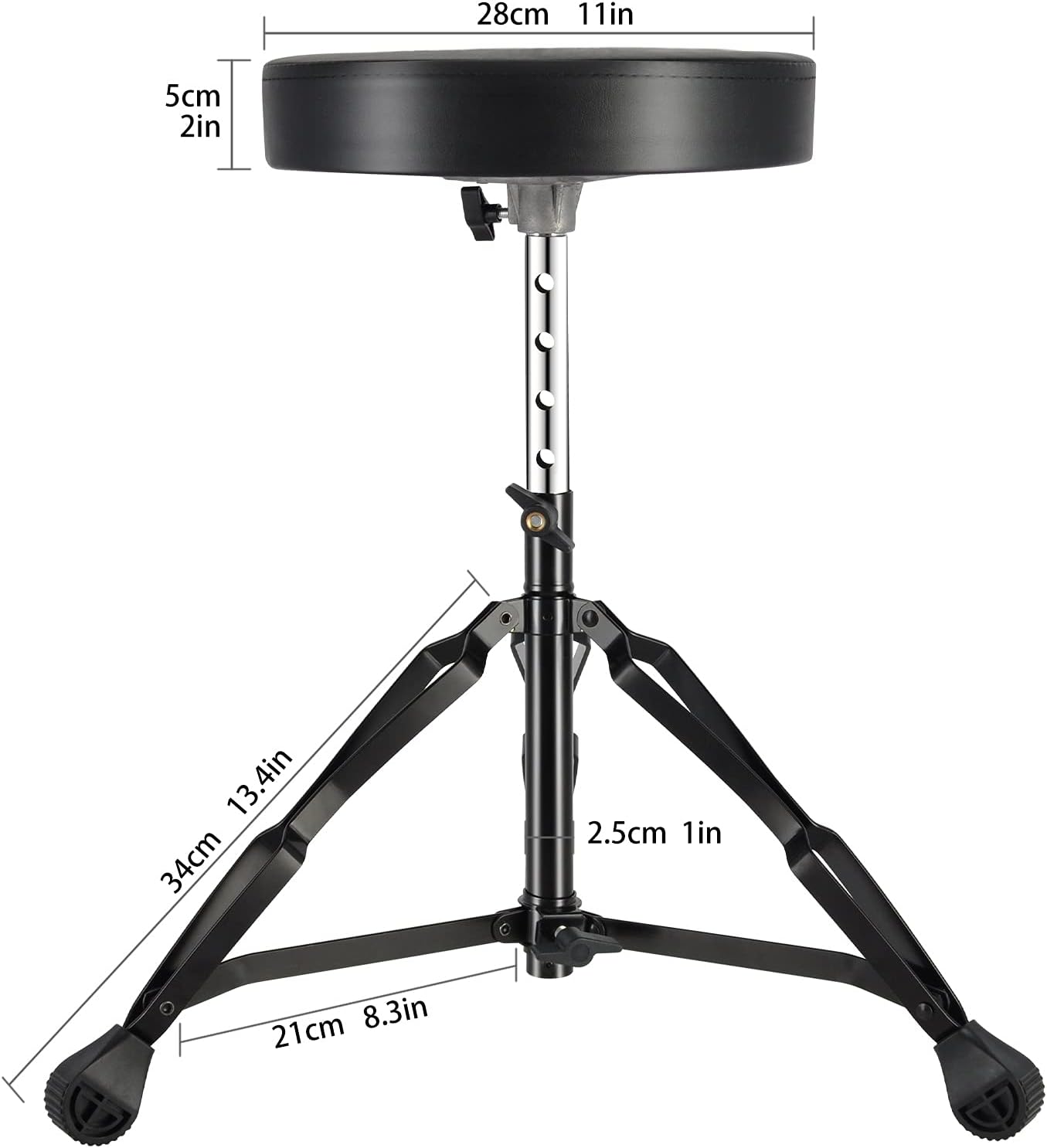 EASTROCK Drum Throne, Anti-Slip Drumming Stool