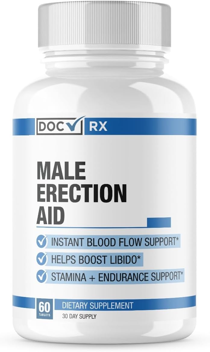 Doc RX Male Performance Pills, Fast Acting Blood Flow Support