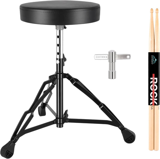 EASTROCK Drum Throne, Anti-Slip Drumming Stool