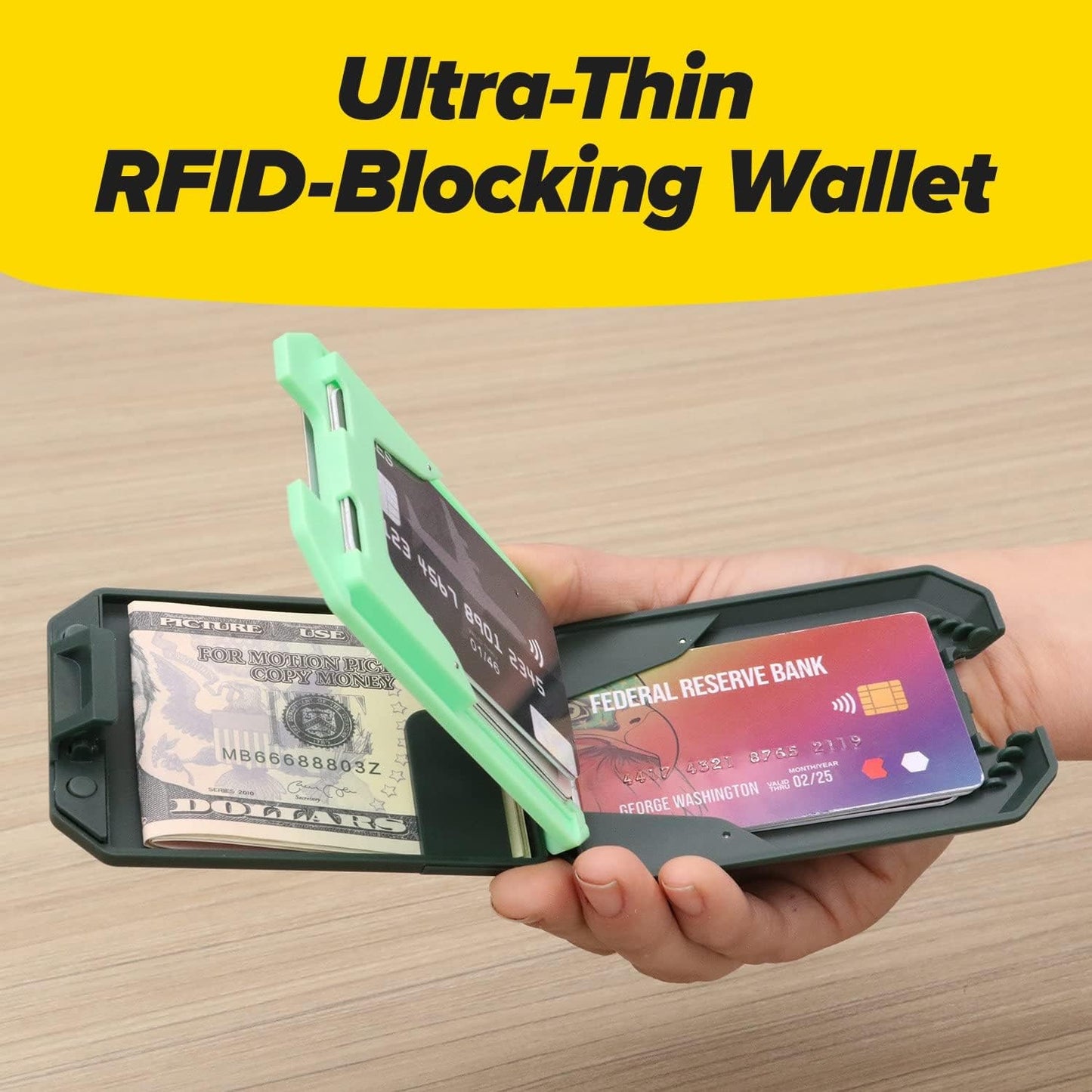 Slim Mint Ultra-Thin RFID-Blocking Wallet, ID Theft Protection