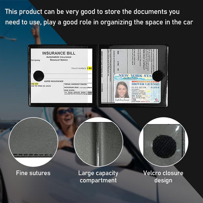 2-Pack Car Registration & Insurance Document Holders