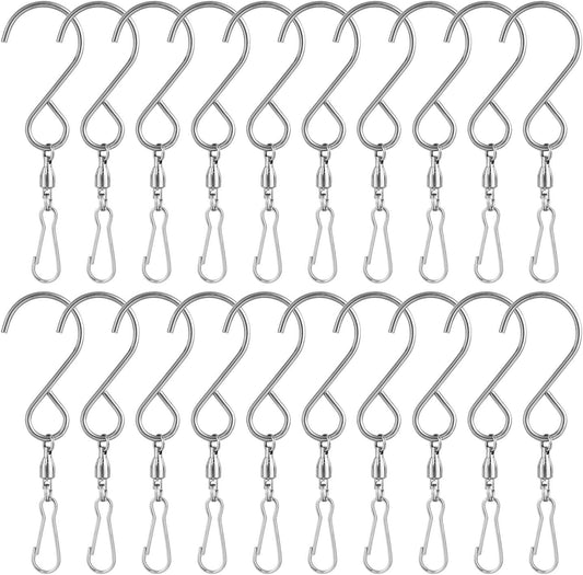 20 Swivel Hooks Clips for Wind Spinners