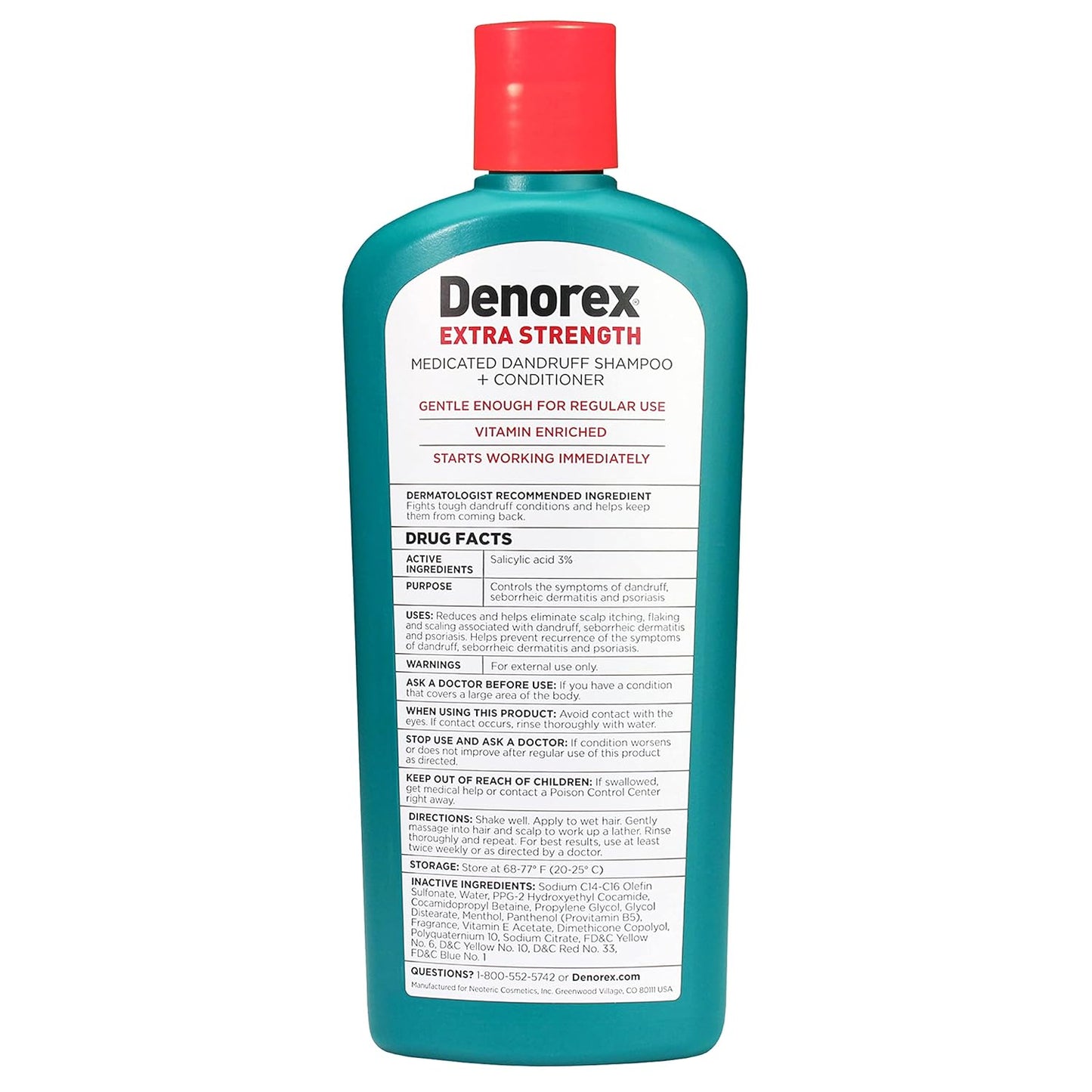 Denorex Extra Strength Anti-Dandruff Shampoo & Conditioner, 10oz