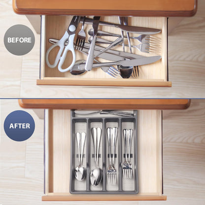 Silverware Organizer with Cutlery Icons