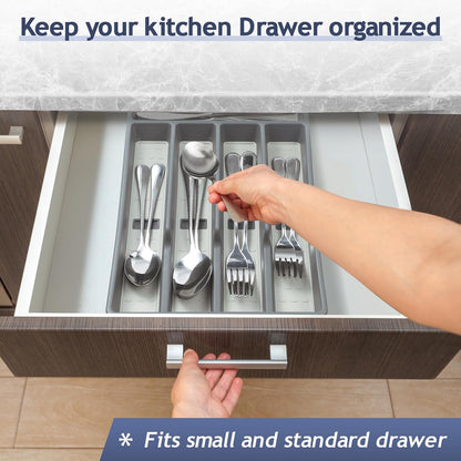 Silverware Organizer with Cutlery Icons