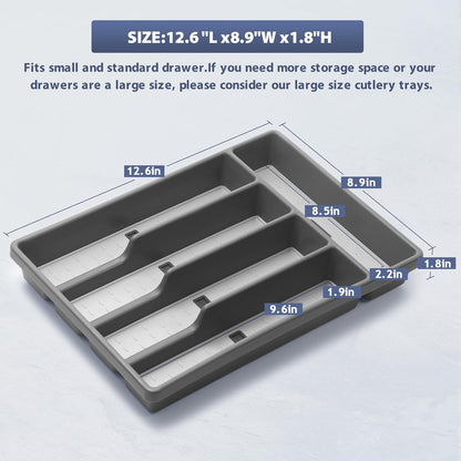 Silverware Organizer with Cutlery Icons