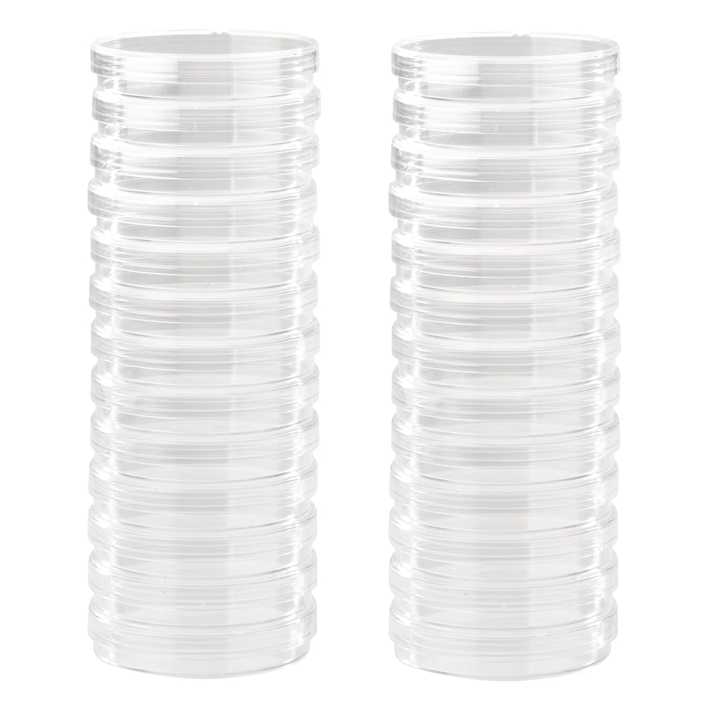 Polystyrene Petri Dishes, 60mm, 26-Pack