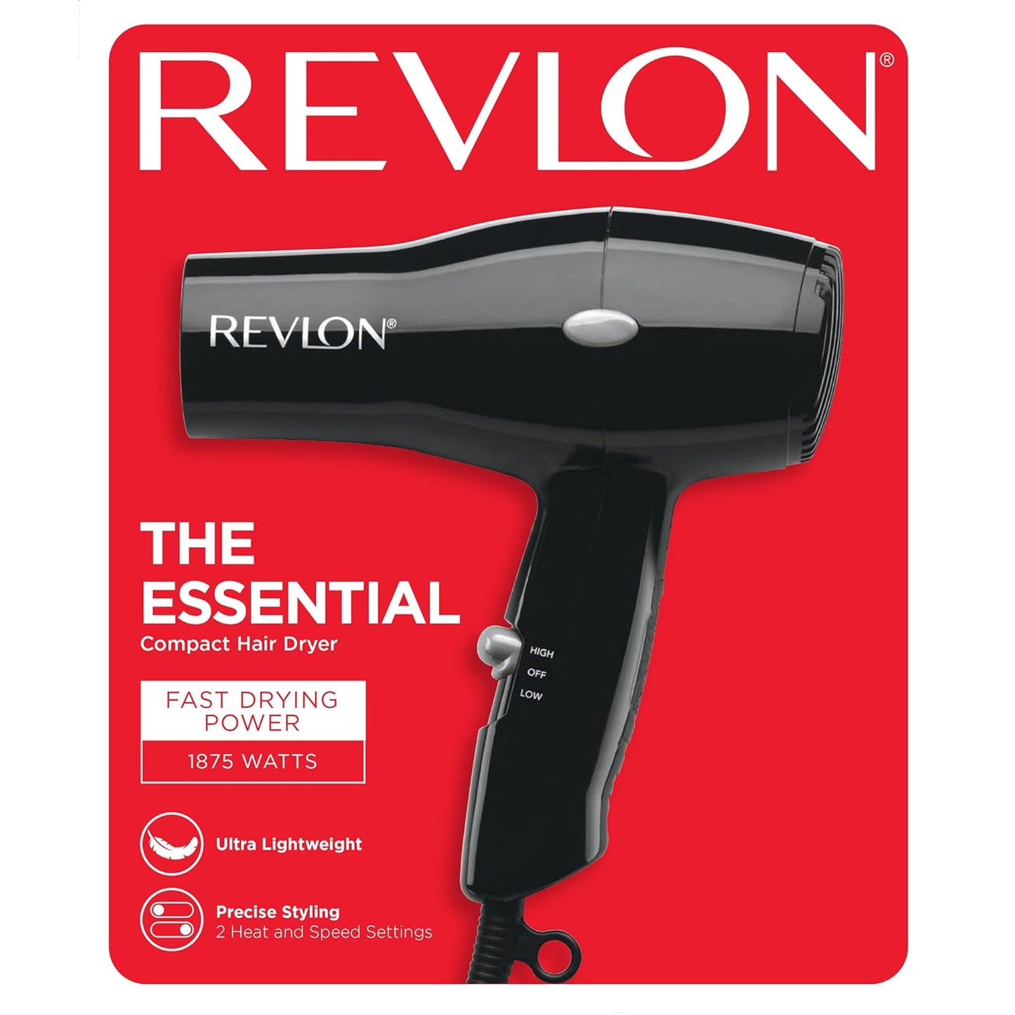 Revlon 1875W Professional Hair Dryer with Cool Shot