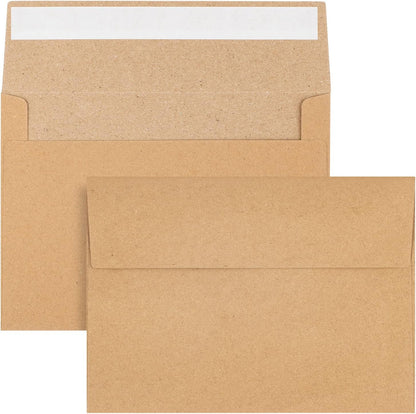 50-Pack Kraft 4x6 Inch Envelopes