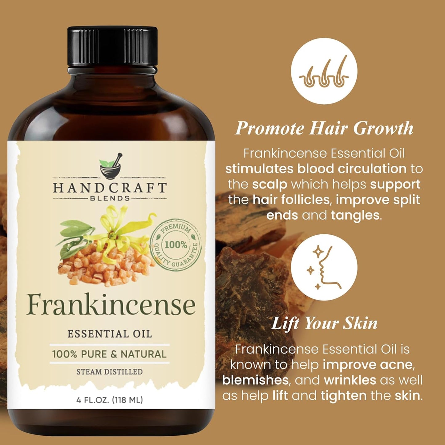 Frankincense Essential Oil, 4 Fl Oz, 100% Pure & Natural