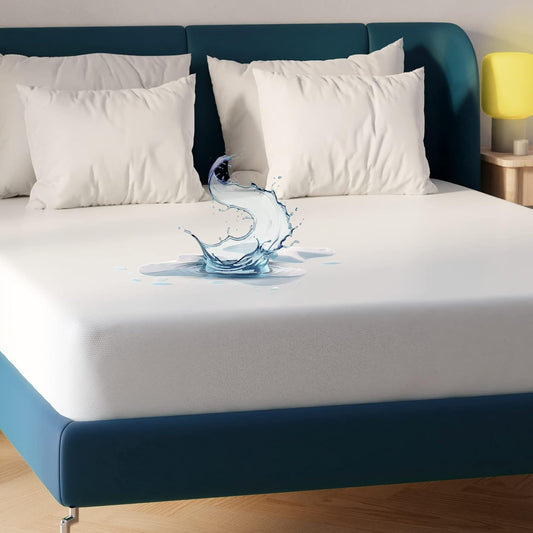 Queen Waterproof Mattress Protector, 60x80, Deep Pocket, Breathable