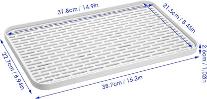 2-Tier Dish Drainer Tray, Cup & Bowl Rack