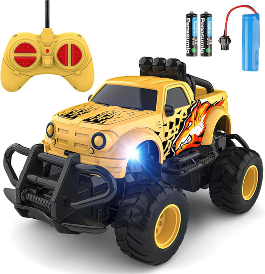 1:43 Scale Remote Control Car for Boys 3-7, Yellow Gift Toy