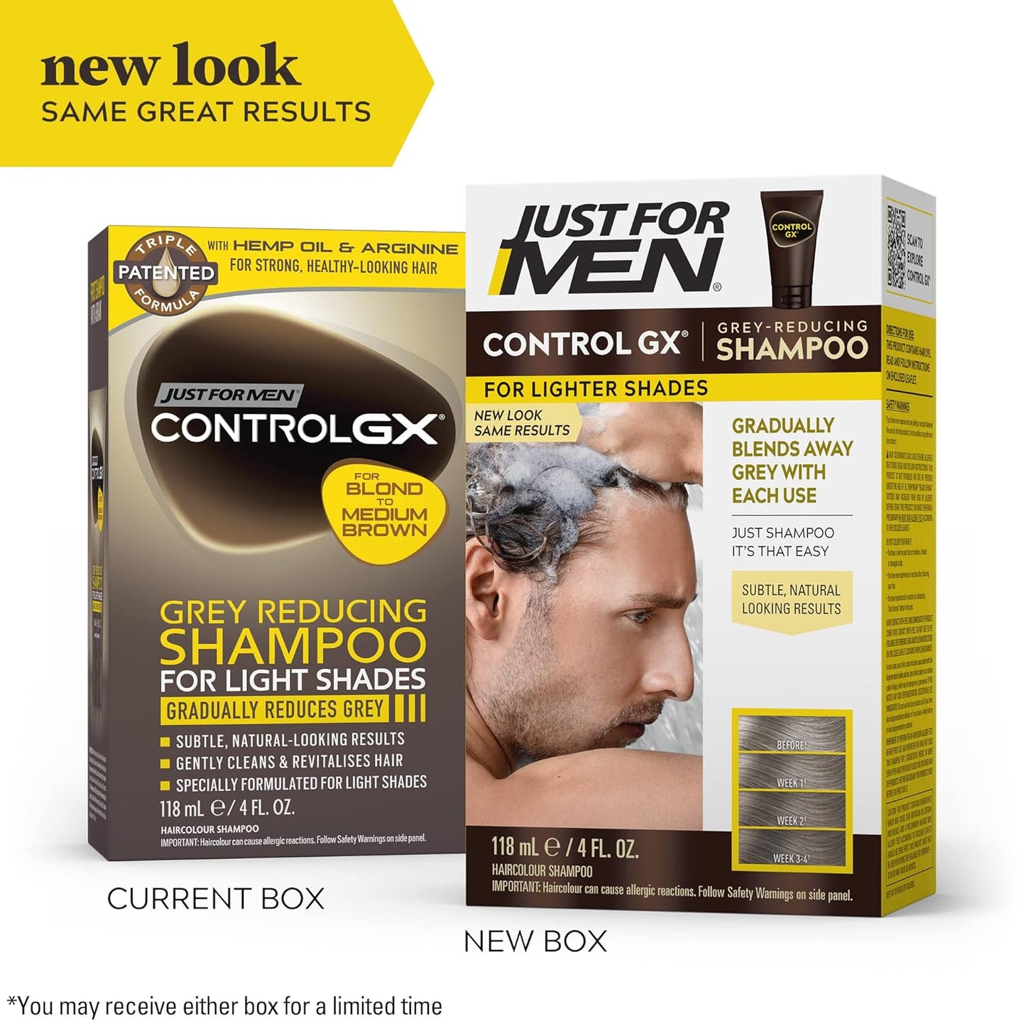 Just for Men Control GX Grey Reducing Shampoo, Lighter Shade