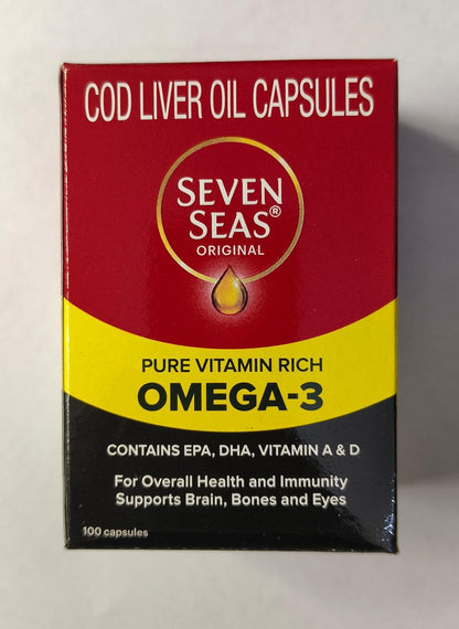 Seven Seas Cod Liver Oil, 100 Capsules