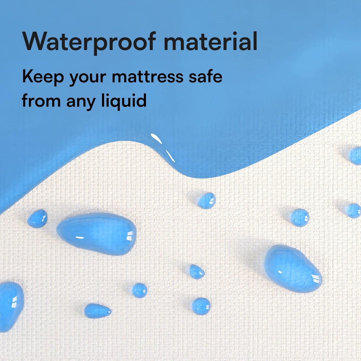 Queen Waterproof Mattress Protector, 60x80, Deep Pocket, Breathable