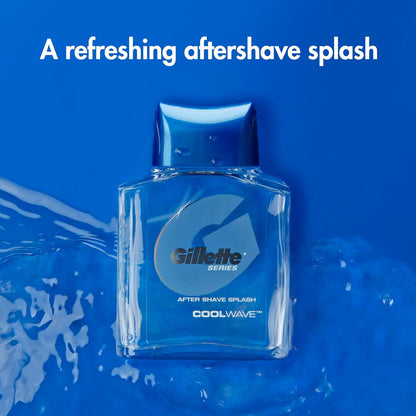 Gillette After Shave Splash Cool Wave, 3.3 Oz