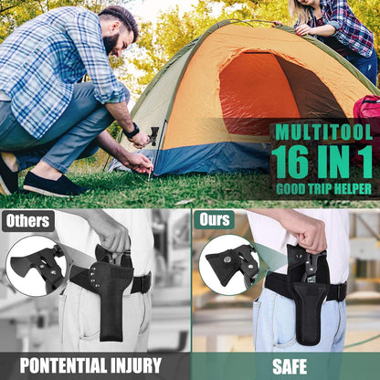 16-in-1 Multitool Camping Gear for Men