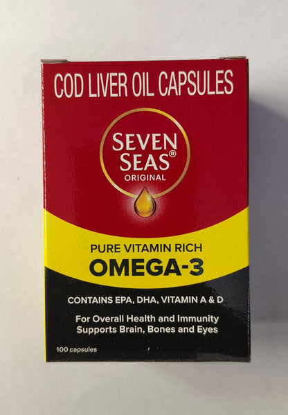 Seven Seas Cod Liver Oil, 100 Capsules