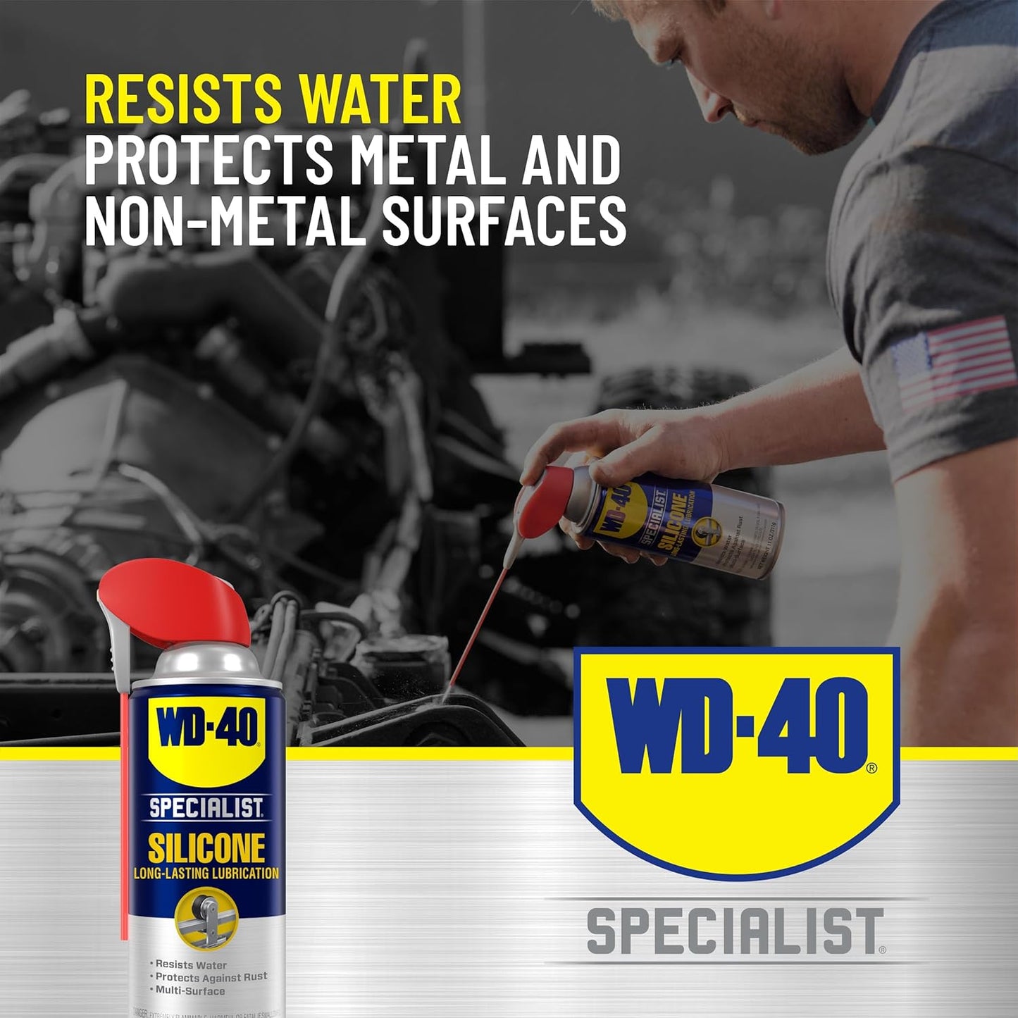 WD-40 Silicone Lubricant with Smart Straw, 11oz