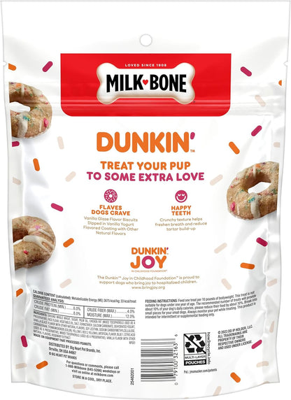 Milk-Bone Dunkin' Vanilla Glaze Dog Treats, 8oz