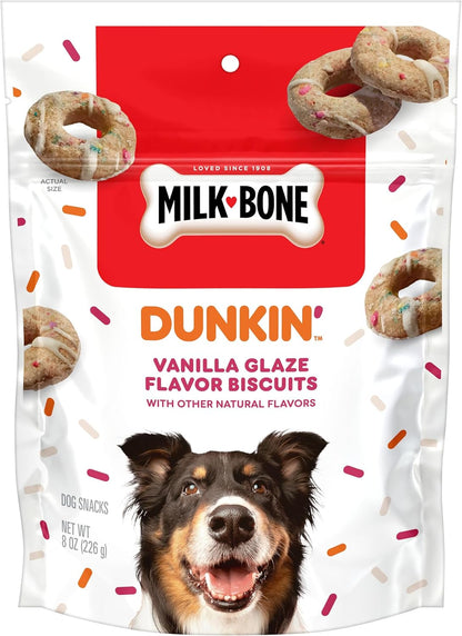 Milk-Bone Dunkin' Vanilla Glaze Dog Treats, 8oz