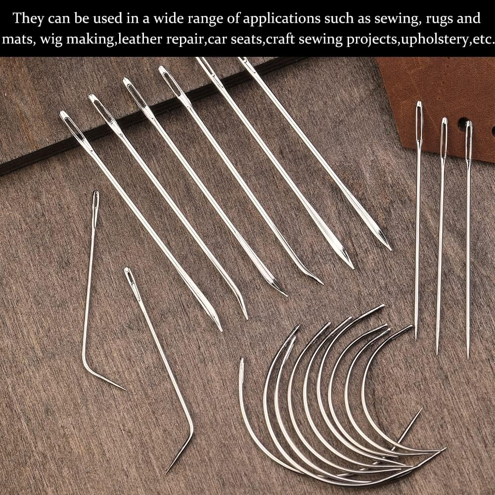 20-Piece Heavy Duty Leather Sewing Needle Kit