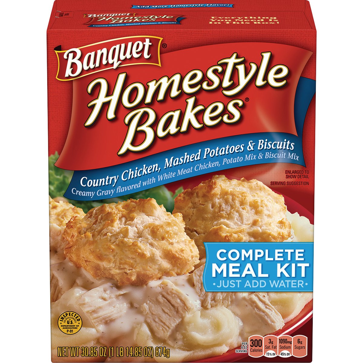 Banquet Homestyle Bakes Country Chicken, 6-Pack