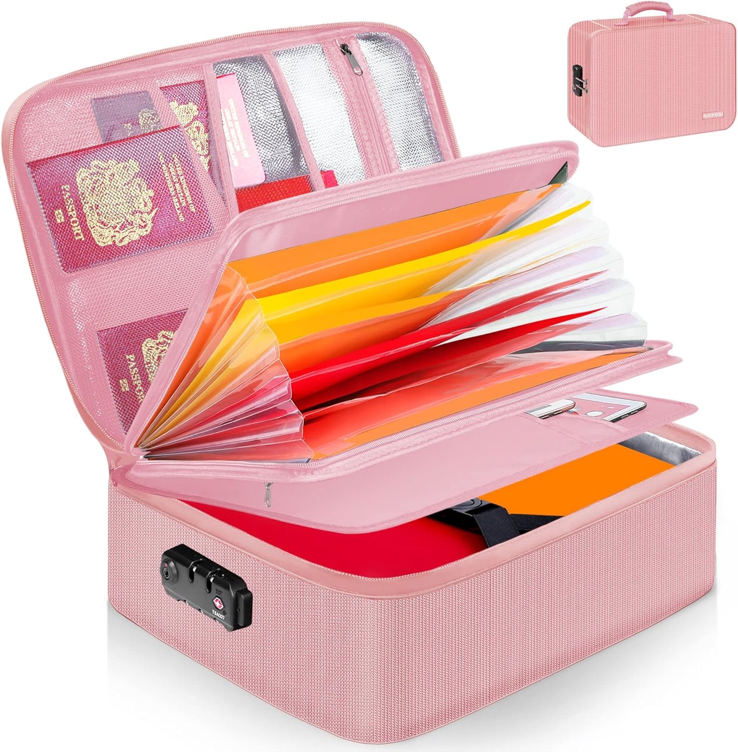 Fireproof Document Organizer w/ Lock