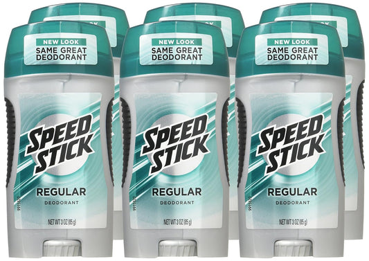 Speed Stick Deodorant, Regular 6-Pack